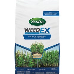 Item 741380, Scotts WeedEx Prevent with Halts prevents crabgrass and other problem weeds