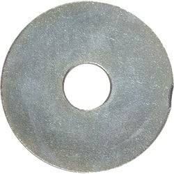 Item 741396, Zinc-plated fender washer has a larger surface area than standard flat 