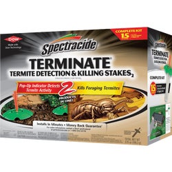 Item 741816, 2-in-1 termite warning system. Termite detection and killing stakes.