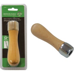 Item 741861, Durable wooden rasp handle ideal for horse hoof rasps.