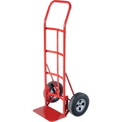 Item 745028, 1 In. tubular steel frame with flow back handle. 8 In. x 14 In. toe plate.