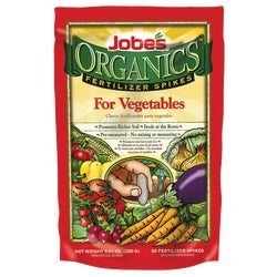 Item 745437, 100% organic fertilizer spikes for vegetables. Promotes richer soil.