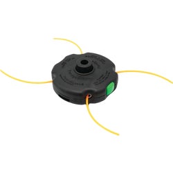 Item 749626, The Shakespeare Push-N-Load 4 Line Trimmer Head replacement allows for less