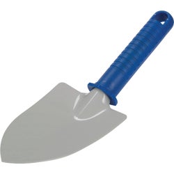 Item 750020, Trowel has a plastic handle, gray-coated metal blade and 10 In.