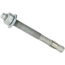 Item 750219, Red Head Galvanized steel hex-nut-head concrete wedge anchors are ideal for