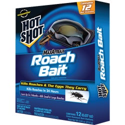 Item 751118, Kills roaches in 24 hours. Attractant draws roaches to bait station.