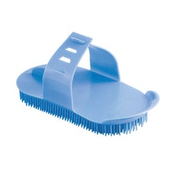 Item 753018, Curry comb featuring longer, thinner, flexible bristles designed to remove 