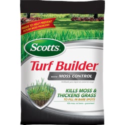 Item 755133, Kill moss, not your lawn with Scotts Turf Builder with Moss Control.