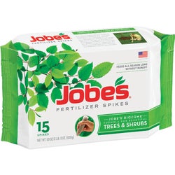 Item 759469, Fertilizer spikes specially formulated for all deciduous trees and shrubs.