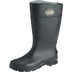 Item 759908, Black, PVC (polyvinyl chloride) boot. Ideal for wet and messy conditions.