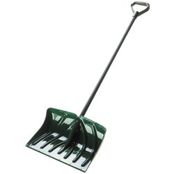 Item 760661, Snow shovel/pusher combo. Poly blade measures 18 In. x 12 In.