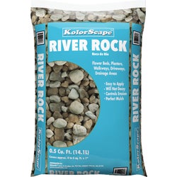 Item 761062, River rock for flower beds, planters, walkways, driveways and drainage 