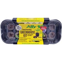 J312G Jiffy 12-Pellet Windowsill Greenhouse Seed Starter Kit