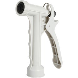 Item 762892, Poly nozzle featuring lock-on clip for constant spray.