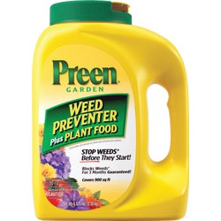Item 764434, Garden weed preventer plus plant food prevents weeds and feeds plants in 
