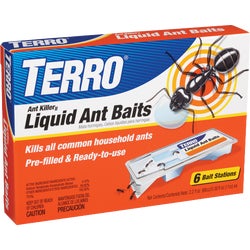 Item 764620, Ready-to-use liquid ant bait stations for controlling sweet eating ants 