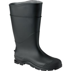 Item 764833, Black, PVC (polyvinyl chloride) boot. Ideal for wet and messy conditions.