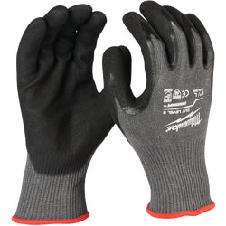 Item 765340, ANSI/ISEA 105-2016 cut level 5, nitrile dipped gloves.