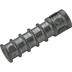 Item 767255, Die-cast/zinc alloy lag shield is a screw style anchor designed for use 