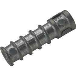 Item 767344, Die-cast/zinc alloy lag shield is a screw style anchor designed for use 