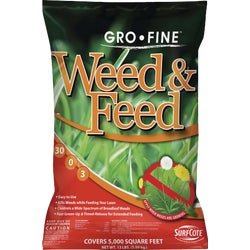 Item 768075, Weed &amp; feed with Trimec is easy to use and kills weeds while feeding 