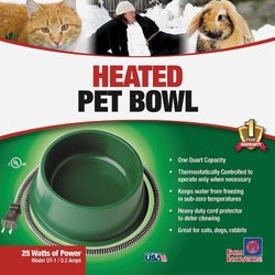 Item 768299, Round heated pet bowl.