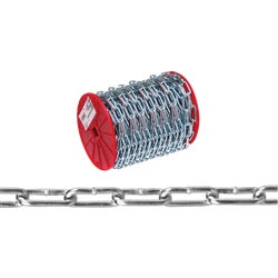 Item 768948, Straight link, zinc-plated coil chain.