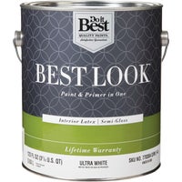 HW38W0800-16 Best Look Latex Paint & Primer In One Semi-Gloss Interior Wall Paint