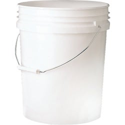 Item 770651, Plain white pail. 0.70 wall thickness.