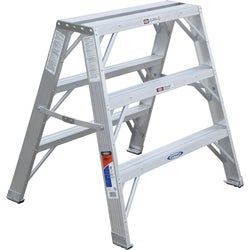 Item 770662, 3' portable work stand features serrated slip-resistant top surface that 