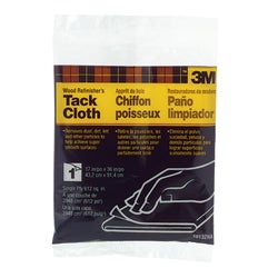 Item 771724, 3M Wood Refinishers Tack Cloth removes dust, dirt, lint and other particles