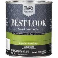 HW40W0950-14 Best Look 100% Acrylic Latex Paint & Primer In One Semi-Gloss Exterior House Paint
