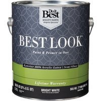 HW40W0950-16 Best Look 100% Acrylic Latex Paint & Primer In One Semi-Gloss Exterior House Paint