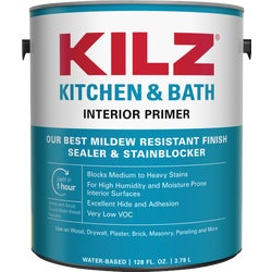 Item 771967, KILZ Kitchen &amp; Bath Primer is a high quality water based primer-sealer-