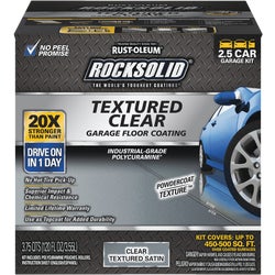 Item 772004, RockSolid Textured Clear Topcoat can be applied over bare concrete or 