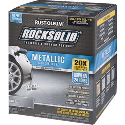 Item 772006, RockSolid Metallic Floor Coating contains pearlescent and iridescent 