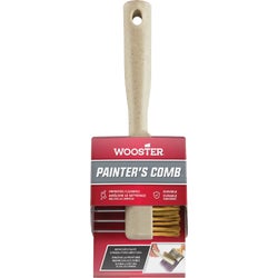 Item 772265, 2-sided Wooster Painter's Comb is most effective for cleaning paint off 