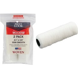 Item 772304, Best Look By Wooster white shed resistant mini woven roller cover for a 