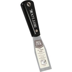 Item 772415, Putty knife has a mirror finish, solvent resistant blade and a nylon 