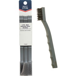 Item 773697, Corrosion-resistant stainless steel mini brush removes rust, scale, dirt, 