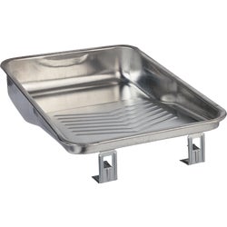 Item 776397, Heavy duty metal deep well paint tray with ladder grips.