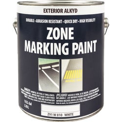 Item 776903, White and yellow traffic zone marking paint for use on concrete, asphalt, 