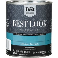 HW41W0950-14 Best Look 100% Acrylic Latex Paint & Primer In One Satin Exterior House Paint