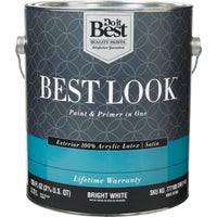 HW41W0950-16 Best Look 100% Acrylic Latex Paint & Primer In One Satin Exterior House Paint