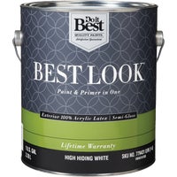 HW40W0850-16 Best Look 100% Acrylic Latex Paint & Primer In One Semi-Gloss Exterior House Paint