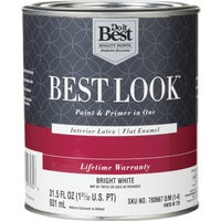 HW36W0726-14 Best Look Latex Paint & Primer In One Flat Enamel Interior Wall Paint