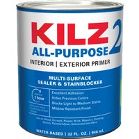 20002 KILZ 2 Latex Interior/Exterior Sealer Stain Blocking Primer