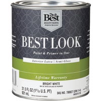 HW38W0726-14 Best Look Latex Paint & Primer In One Semi-Gloss Interior Wall Paint