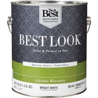 HW38W0726-16 Best Look Latex Paint & Primer In One Semi-Gloss Interior Wall Paint
