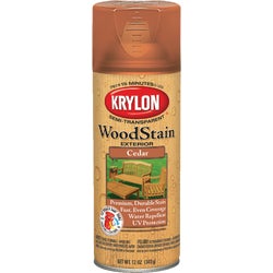 Item 782883, Krylon exterior wood stain is the first and only exterior wood stain in a 